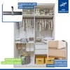 Guarda-Roupa Infantil Elara 2 Portas 2 Gavetas Branco - Minastex