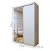 Guarda-Roupa Infantil Arabella 2 Portas 2 Gavetas com Espelho Branco - Minastex