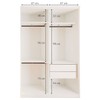 Guarda-Roupa Infantil Arabella 2 Portas 2 Gavetas com Espelho Branco - Minastex