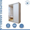 Guarda-Roupa Infantil Arabella 2 Portas 2 Gavetas com Espelho Branco - Minastex
