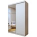 Guarda-Roupa Infantil Arabella 2 Portas 2 Gavetas com Espelho Branco - Minastex