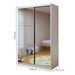 Guarda-Roupa Infantil Lumi 2 Portas 2 Gavetas com Espelho Branco - Minastex