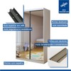 Guarda-Roupa Infantil Lumi 2 Portas 2 Gavetas com Espelho Branco - Minastex