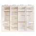 Closet Infantil Dani 4 Gavetas 8 Prateleiras Branco - Minastex