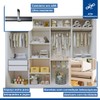 Closet Infantil Dani 4 Gavetas 8 Prateleiras Branco - Minastex