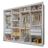 Closet Infantil Dani 4 Gavetas 8 Prateleiras Branco - Minastex