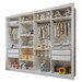 Closet Infantil Dani 4 Gavetas 8 Prateleiras Branco - Minastex