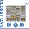 Closet Infantil Dani 4 Gavetas 8 Prateleiras Branco - Minastex