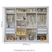 Closet Infantil Dani 4 Gavetas 8 Prateleiras Branco - Minastex