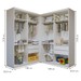 Closet Infantil Modulado Seraphina 4 Gavetas 6 Prateleiras Branco - Minastex