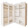 Closet Infantil Modulado Seraphina 4 Gavetas 6 Prateleiras Branco - Minastex