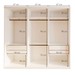 Closet Infantil Isadora 4 Gavetas 4 Prateleiras Branco - Minastex