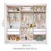 Closet Infantil Isadora 4 Gavetas 4 Prateleiras Branco - Minastex