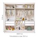 Closet Infantil Isadora 4 Gavetas 4 Prateleiras Branco - Minastex