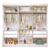 Closet Infantil Isadora 4 Gavetas 4 Prateleiras Branco - Minastex
