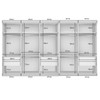 Closet Modulado Infantil Valentina 6 Gavetas 7 Prateleiras Branco - Minastex