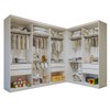 Closet Modulado Infantil Valentina 6 Gavetas 7 Prateleiras Branco - Minastex