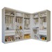 Closet Modulado Infantil Valentina 6 Gavetas 7 Prateleiras Branco - Minastex