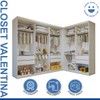 Closet Modulado Infantil Valentina 6 Gavetas 7 Prateleiras Branco - Minastex