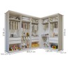 Closet Modulado Infantil Valentina 6 Gavetas 7 Prateleiras Branco - Minastex