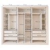 Closet Infantil Amara 6 Gavetas 11 Prateleiras Branco - Minastex