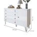 Cômoda Infantil Aurora 1 Porta 4 Gavetas Branco - Minastex