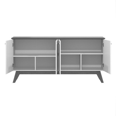 Balcão Buffet Luisiana 4 Portas Nature - Pnr Móveis