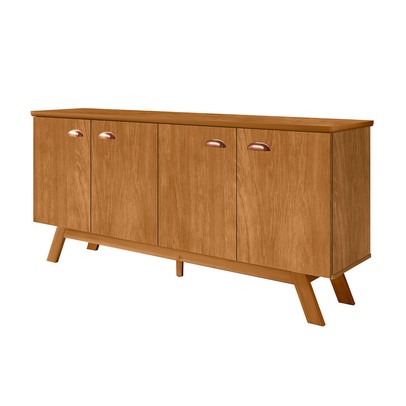 Balcão Buffet Luisiana 4 Portas Nature - Pnr Móveis