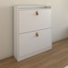 Sapateira Livia 4 Gavetas Basculantes para 24 Pares Sapato Branco - Panorama Móveis