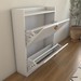 Sapateira Livia 4 Gavetas Basculantes para 24 Pares Sapato Branco - Panorama Móveis
