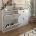 Sapateira Livia 4 Gavetas Basculantes para 24 Pares Sapato Branco - Panorama Móveis