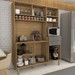 Cozinha Compacta Montano 6 Portas 2 Gavetas Freijó/Gris - Panorama Móveis