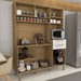 Cozinha Compacta Montano 6 Portas 2 Gavetas Freijó/Supremo - Panorama Móveis