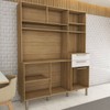 Cozinha Compacta Montano 6 Portas 2 Gavetas Freijó/Supremo - Panorama Móveis