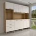 Cozinha Compacta Suspiro 10 Portas 2 Gavetas Freijó/Supremo - Panorama Móveis