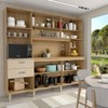 Cozinha Compacta Suspiro 10 Portas 2 Gavetas Freijó/Vanilla - Panorama Móveis
