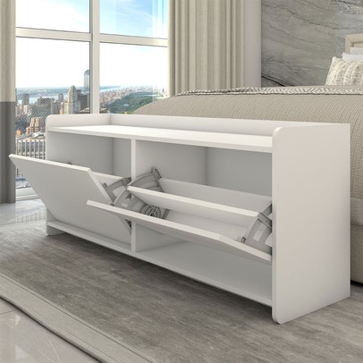 Sapateira Shoes 2 Portas Branco - Panorama Móveis