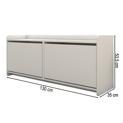 Sapateira Shoes 2 Portas Branco - Panorama Móveis