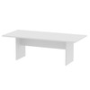Mesa de Reunião para Escritório 220 Cm Me4190 Branco - Tecno Mobili
