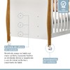 Quarto de Bebê Completo Manu 5 Portas 7 Gavetas 100% Mdf Amadeirado/Branco - Tigus