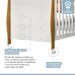Quarto de Bebê Completo Manu 5 Portas 7 Gavetas 100% Mdf Amadeirado/Branco - Tigus