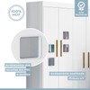 Quarto de Bebê Completo Gêmeos 5 Portas 6 Gavetas 100% Mdf Branco - Tigus