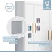 Quarto de Bebê Completo Gêmeos 5 Portas 6 Gavetas 100% Mdf Branco - Tigus