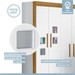 Quarto de Bebê Completo Gêmeos 5 Portas 6 Gavetas 100% Mdf Amadeirado/Branco - Tigus