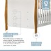Quarto de Bebê Completo Gêmeos 5 Portas 6 Gavetas 100% Mdf Amadeirado/Branco - Tigus