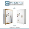 Quarto de Bebê Completo Gêmeos 5 Portas 6 Gavetas 100% Mdf Amadeirado/Branco - Tigus