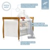Quarto de Bebê Completo Gêmeos 5 Portas 6 Gavetas 100% Mdf Amadeirado/Branco - Tigus
