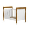 Quarto de Bebê Completo Gêmeos 5 Portas 6 Gavetas 100% Mdf Amadeirado/Branco - Tigus
