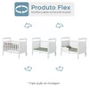 Quarto de Bebê Completo Lipe 5 Portas 7 Gavetas 100% Mdf Branco - Tigus