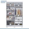 Quarto de Bebê Completo Lipe 5 Portas 7 Gavetas 100% Mdf Branco - Tigus